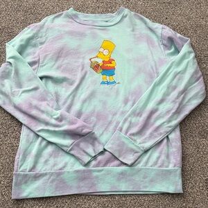 Mint Green and Lavender Sweatshirt